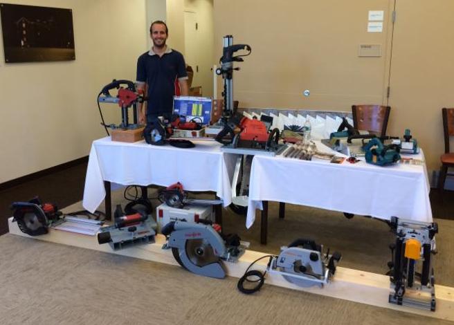 Jeff at Timber Framers Guild conference 2014